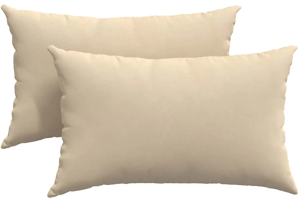 Sofa Pagalvės 2 vnt. audinys Kreminė 50 x 30 cm