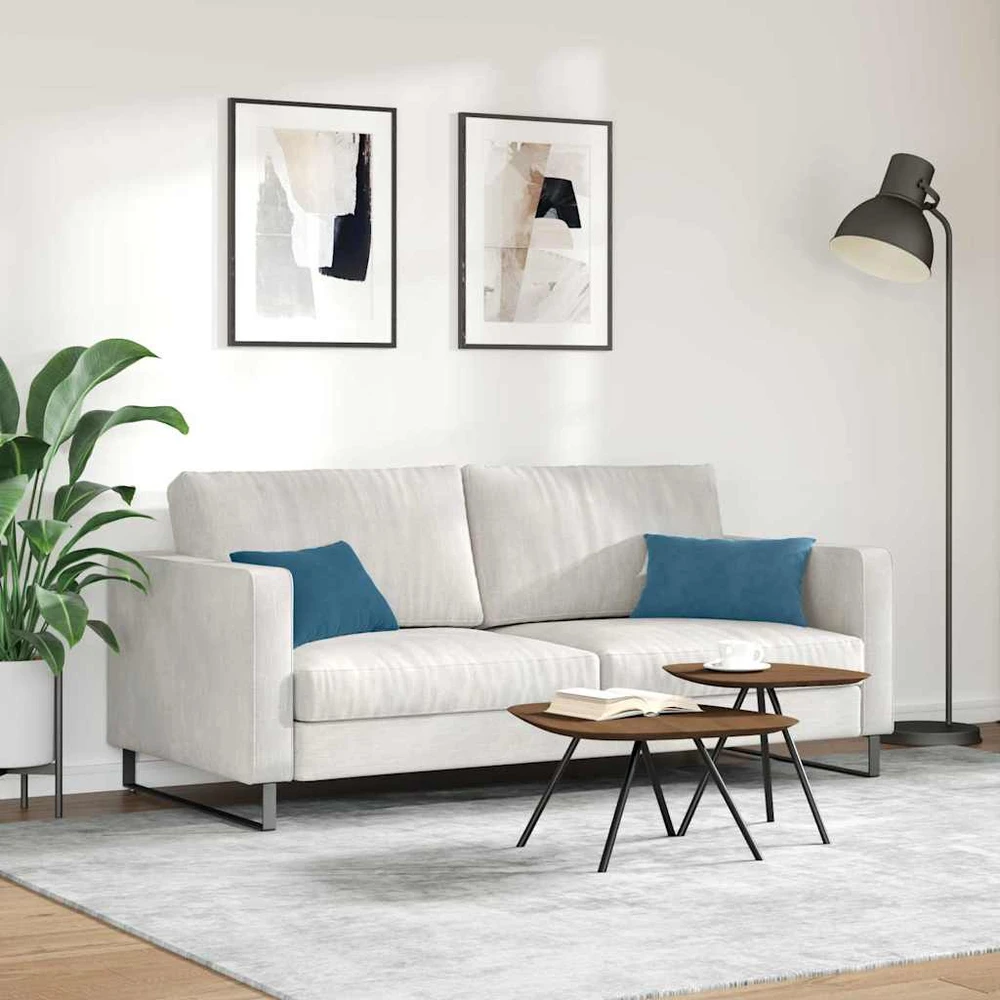 Sofa Pagalvės 2 pcs Mėlyna 50 x 30 cm Kordūrinis audinys