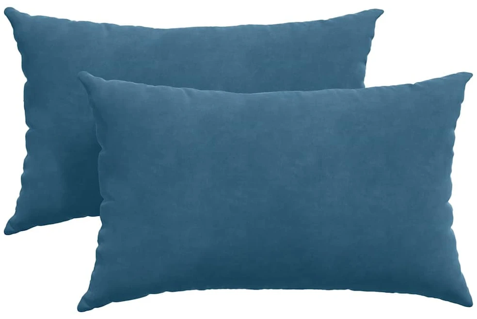 Sofa Pagalvės 2 pcs Mėlyna 50 x 30 cm Kordūrinis audinys
