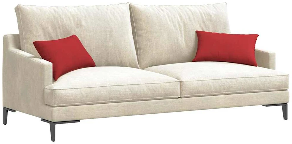 Sofa Pagalvės 2 vnt. audinys Raudona 50 x 30 cm