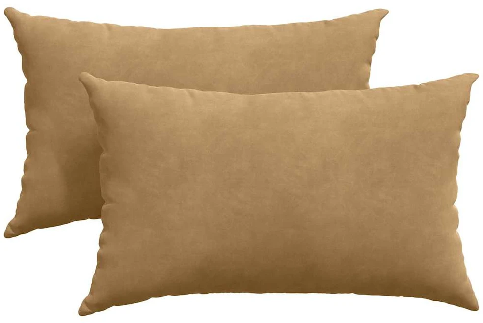 Sofa Pagalvės 2 pcs Ruda 50 x 30 cm Kordūrinis audinys