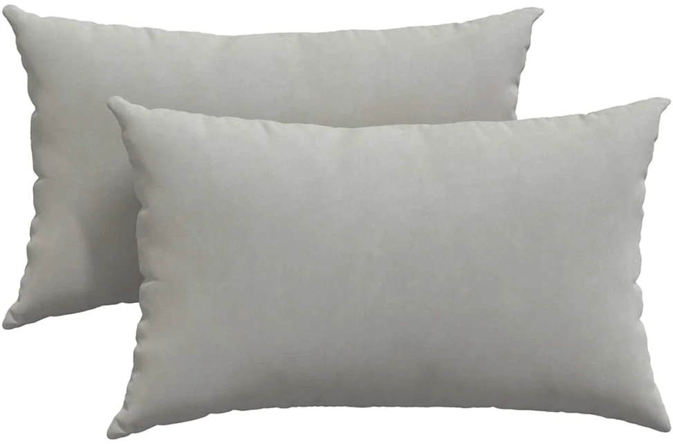 Sofa Pagalvės 2 vnt. audinys Šviesiai pilka 50 x 30 cm