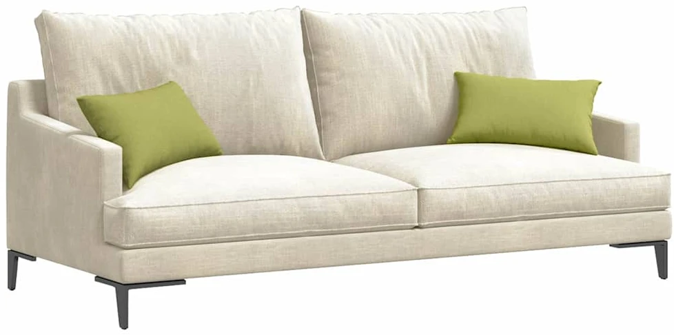 Sofa Pagalvės 2 vnt. audinys Šviesiai žalia 50 x 30 cm