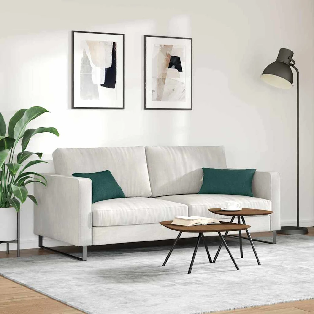 Sofa Pagalvės 2 vnt. audinys Tamsiai žalia 50 x 30 cm