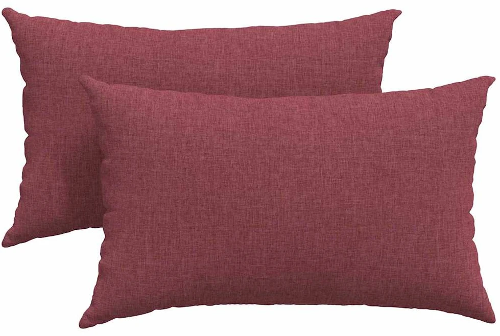 Sofa Pagalvės 2 vnt. audinys Vyno raudona 50 x 30 cm