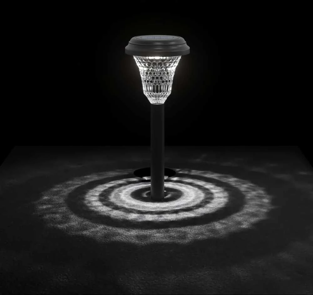 Solar Pathway šviestuvai su smaigaliais, 12vnt., baltos spalvos