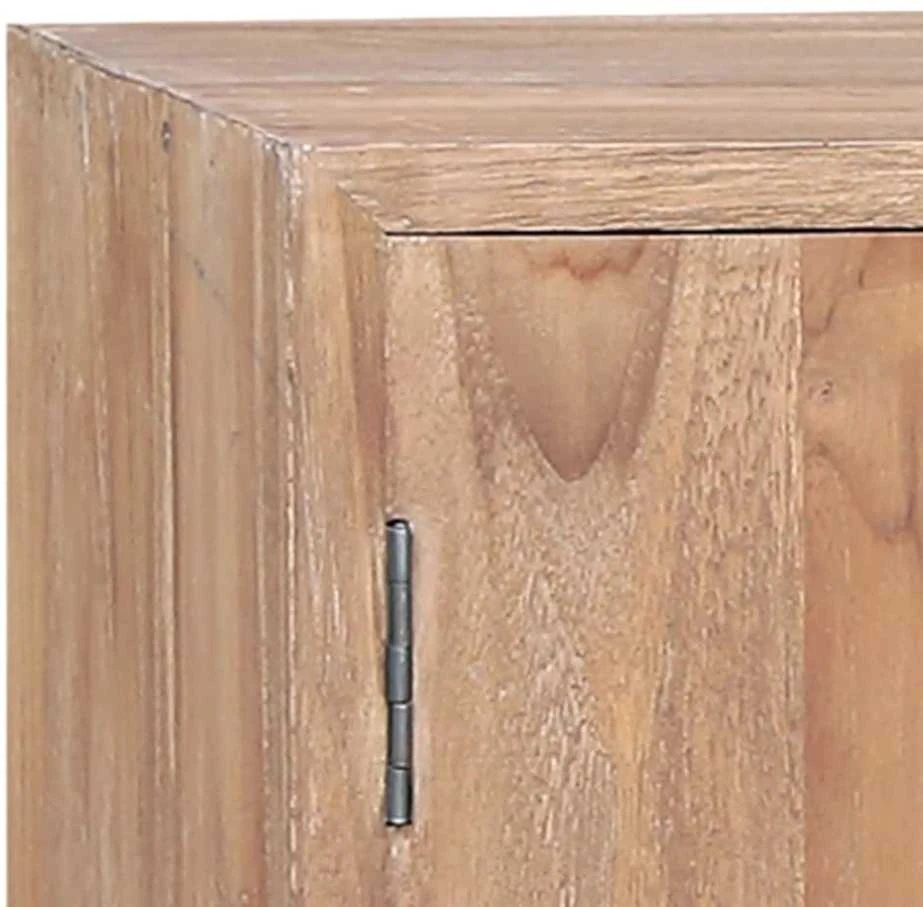 Šoninė spintelė, 110x30x75cm, tikmedžio medienos masyvas