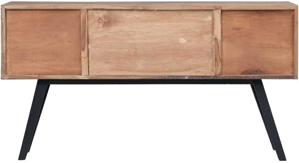 Šoninė spintelė, 110x30x75cm, tikmedžio medienos masyvas