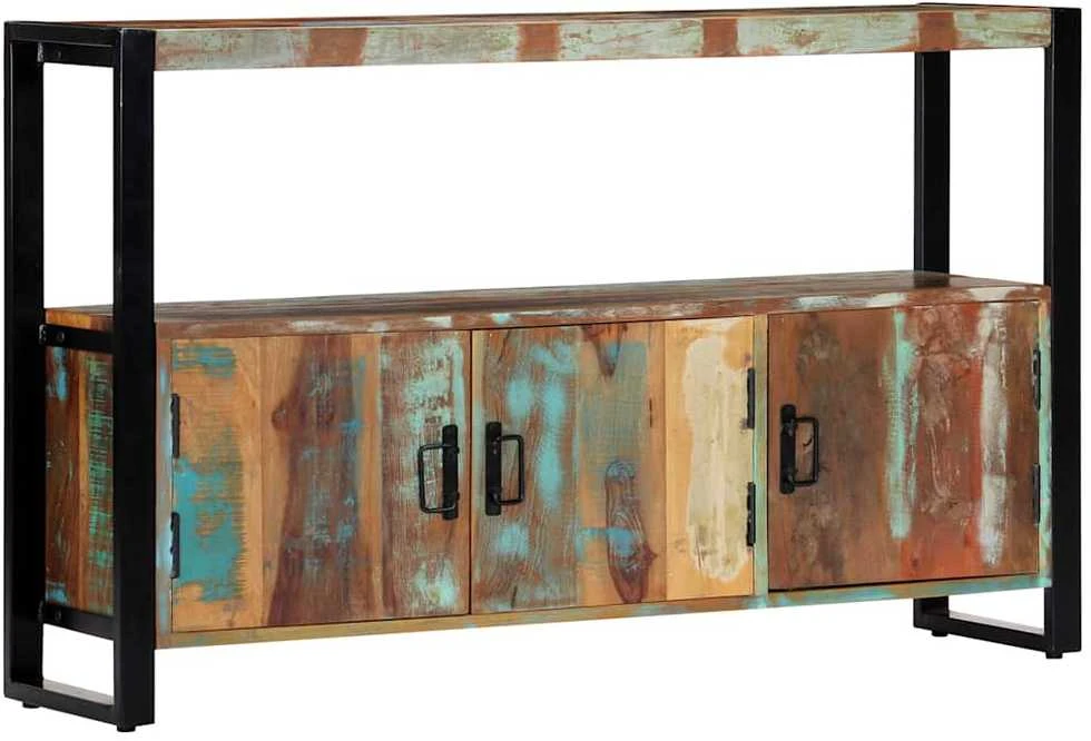 Šoninė spintelė, 120x30x75cm, perdirbtos medienos masyvas