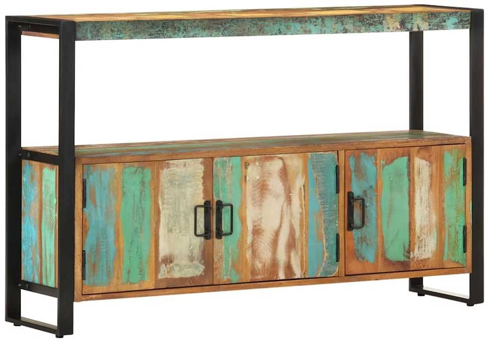 Šoninė spintelė, 120x30x75cm, perdirbtos medienos masyvas