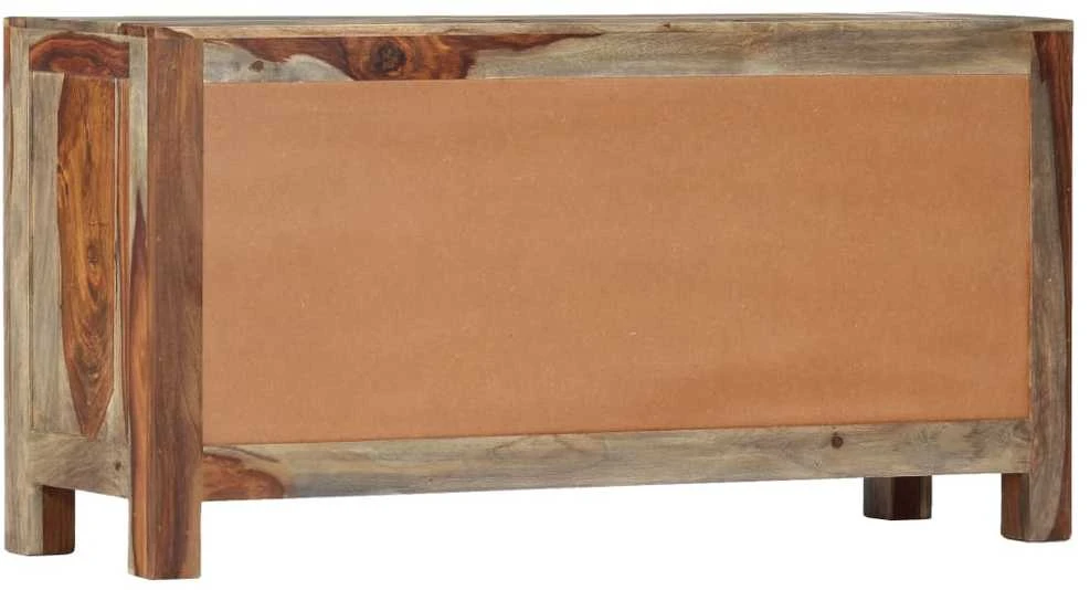 Šoninė spintelė, pilka, 100x30x50cm, dalbergijos masyvas