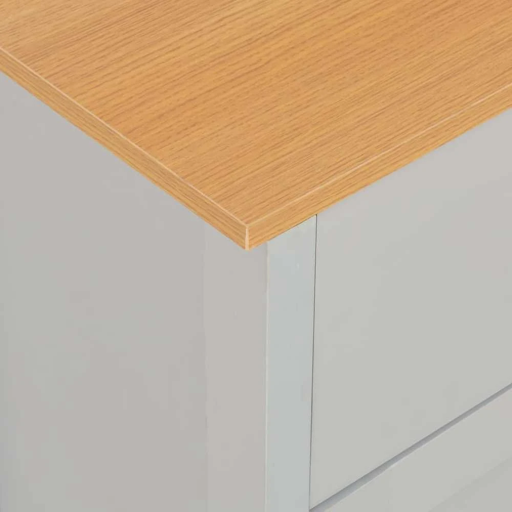 Šoninė spintelė, pilka, 112x35x81 cm