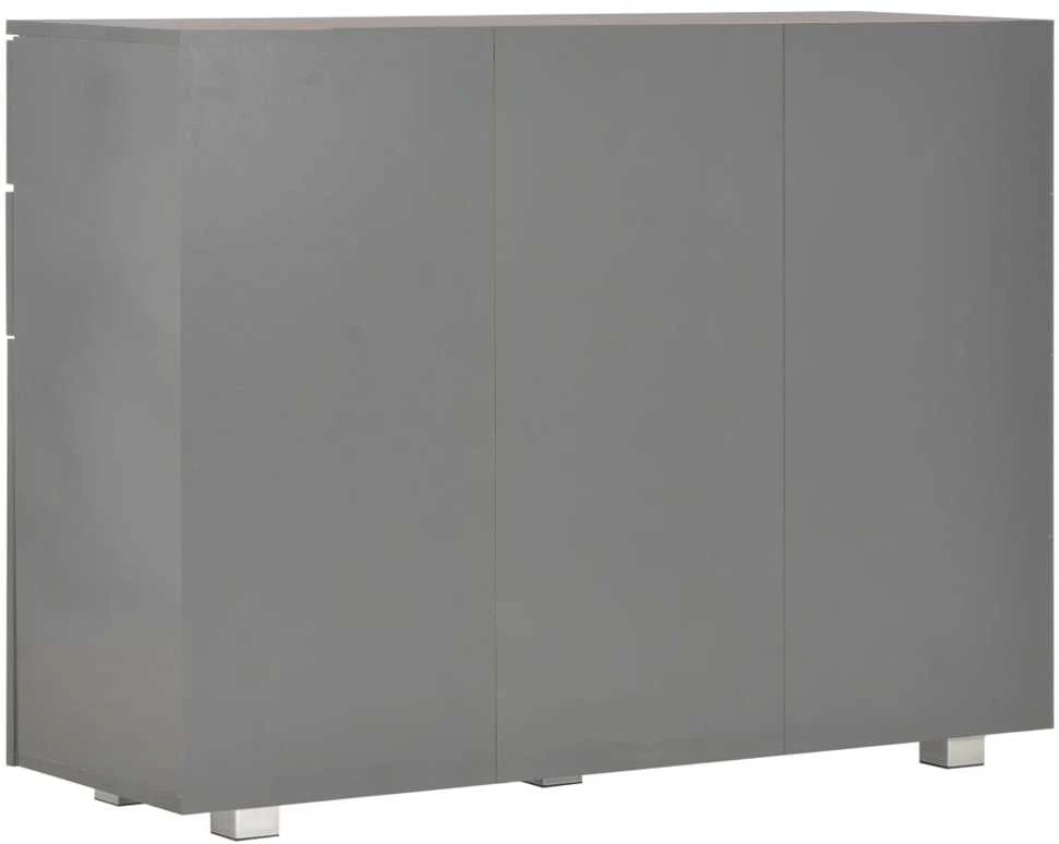 Šoninė spintelė, pilkos spalvos, 107x35x80,5cm, labai blizgi