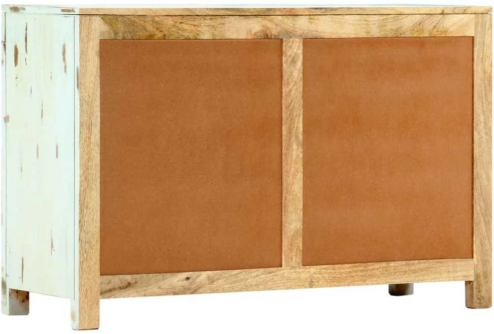 Šoninė spintelė, švies. mėl. sp., 110x35x70cm, mango med. mas.