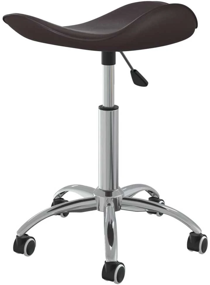 Spa salono taburetė, rudos spalvos, dirbtinė oda