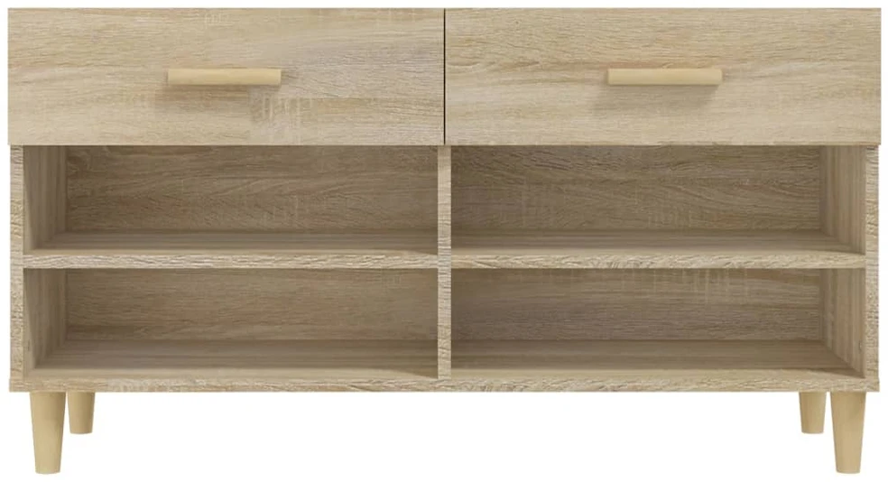 Spintelė batams, ąžuolo spalvos, 102x35x55cm, apdirbta mediena