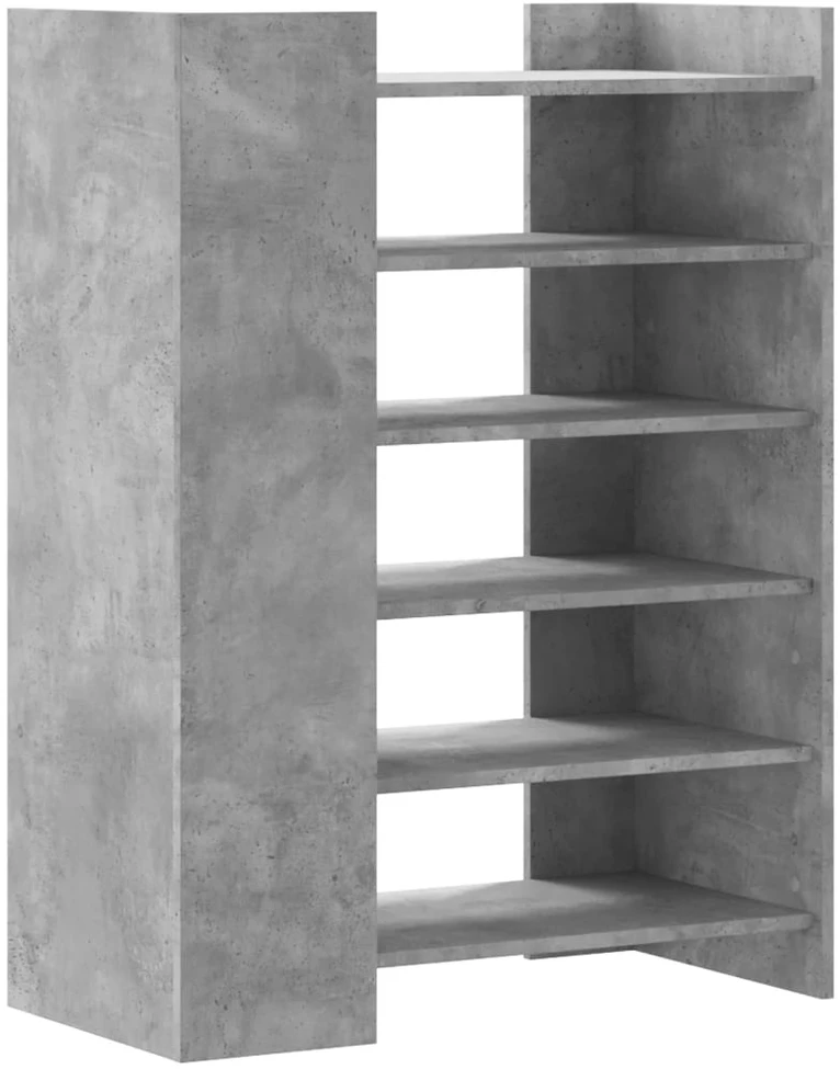 Spintelė batams, betono, 74,5x37,5x100cm, apdirbta mediena