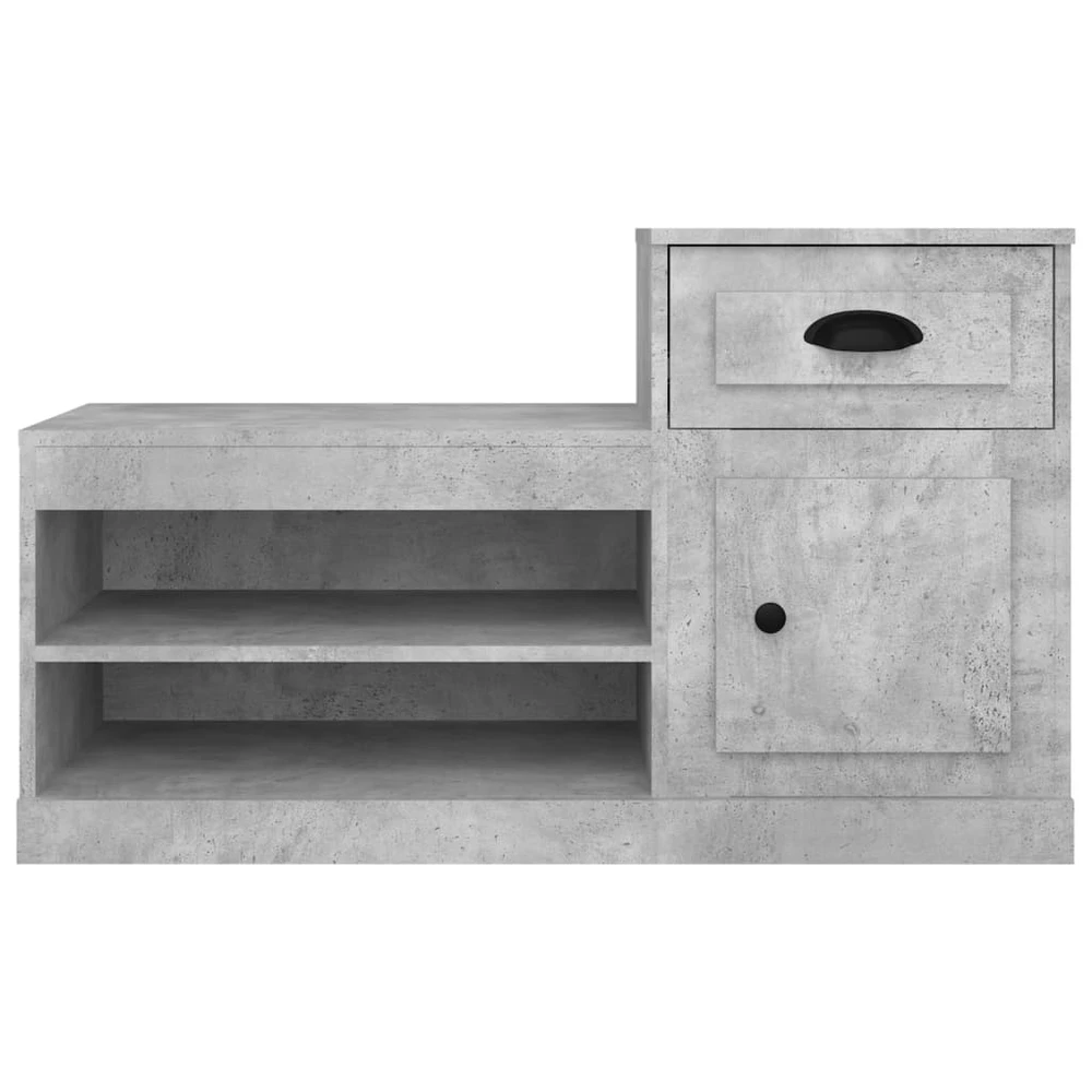 Spintelė batams, betono pilka, 100x42x60cm, apdirbta mediena