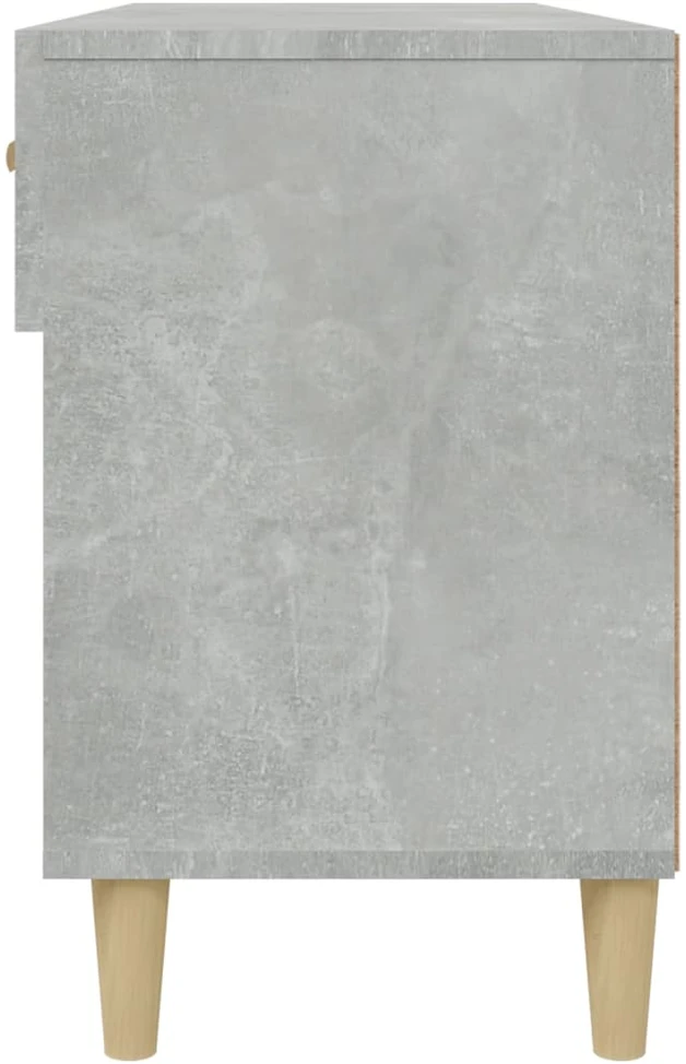 Spintelė batams, betono pilka, 102x35x55cm, apdirbta mediena