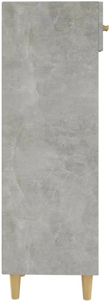 Spintelė batams, betono pilka, 30x35x105cm, apdirbta mediena