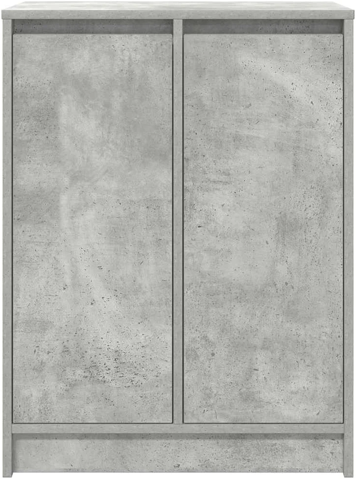 Spintelė batams, betono pilka, 57x34x76 cm, apdirbta mediena