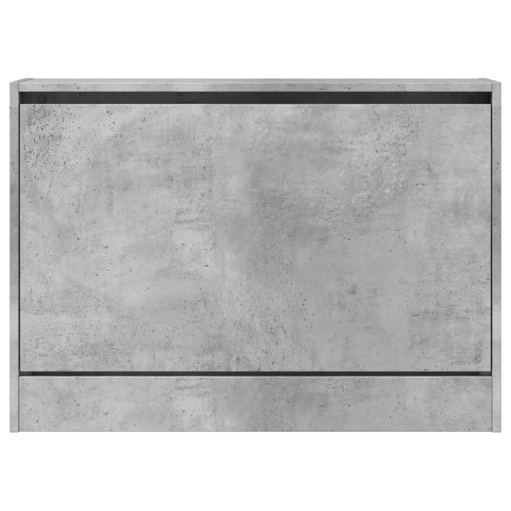 Spintelė batams, betono pilka, 80x21x57cm, apdirbta mediena