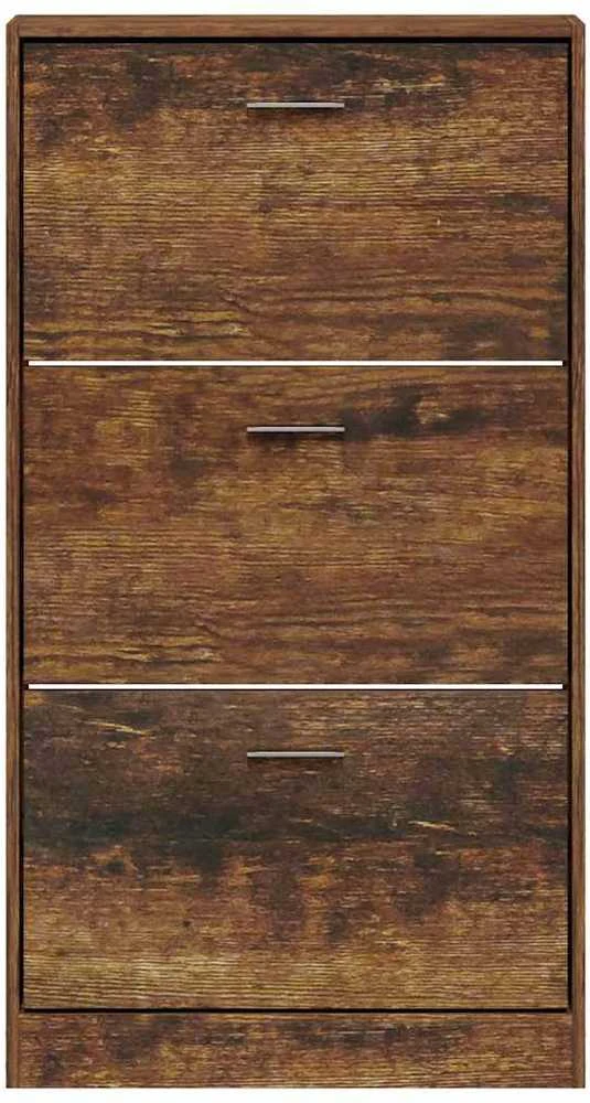 Spintelė batams, dūminio ąžuolo, 59x17x108cm, apdirbta mediena