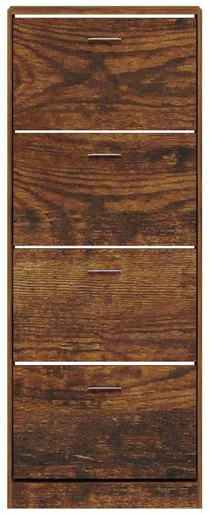 Spintelė batams, dūminio ąžuolo, 59x17x150cm, apdirbta mediena