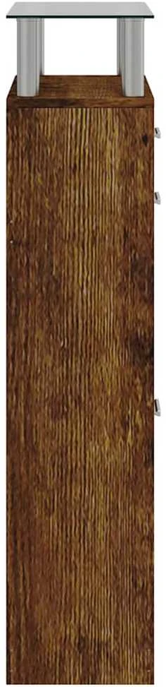 Spintelė batams, dūminio ąžuolo, 63x24x104cm, apdirbta mediena