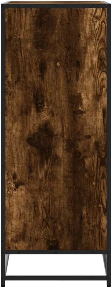 Spintelė batams, dūminio ąžuolo, 75x38x97,5cm, mediena/metalas