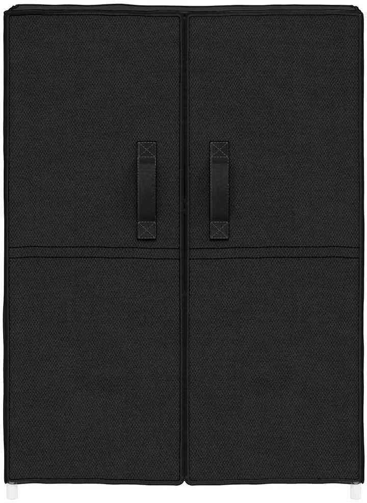Spintelė batams, juodos spalvos, 60x28x90cm, audinys
