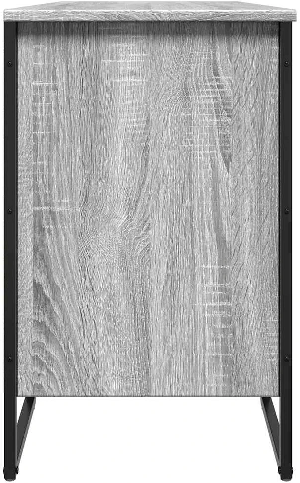 Spintelė batams, pilka ąžuolo, 90x38x61,5cm, apdirbta mediena