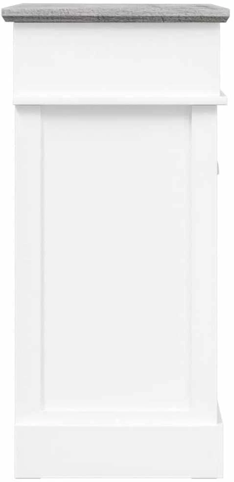 Spintelė batams, pilkos sp., 50x28x58cm, paulovnijos mediena