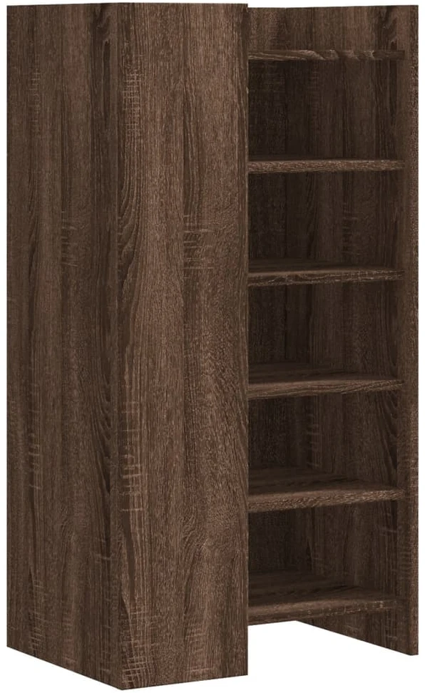 Spintelė batams, ruda ąžuolo, 52x37,5x100cm, apdirbta mediena