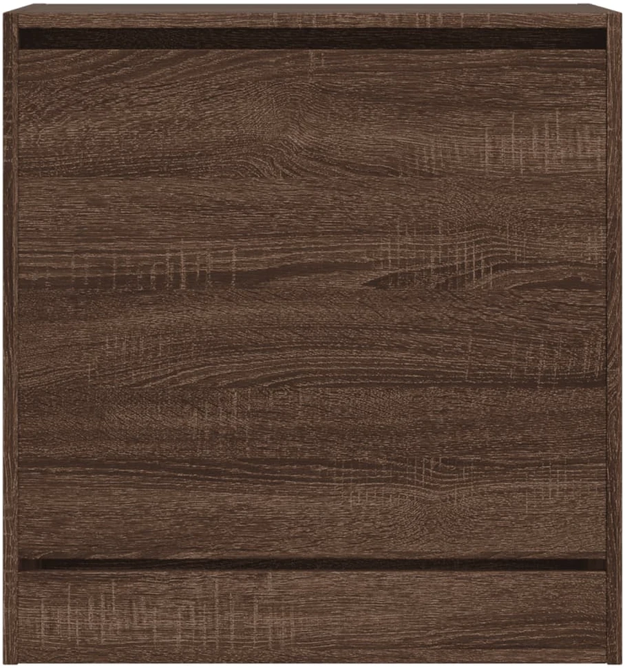Spintelė batams, ruda ąžuolo, 60x34x63,5cm, apdirbta mediena