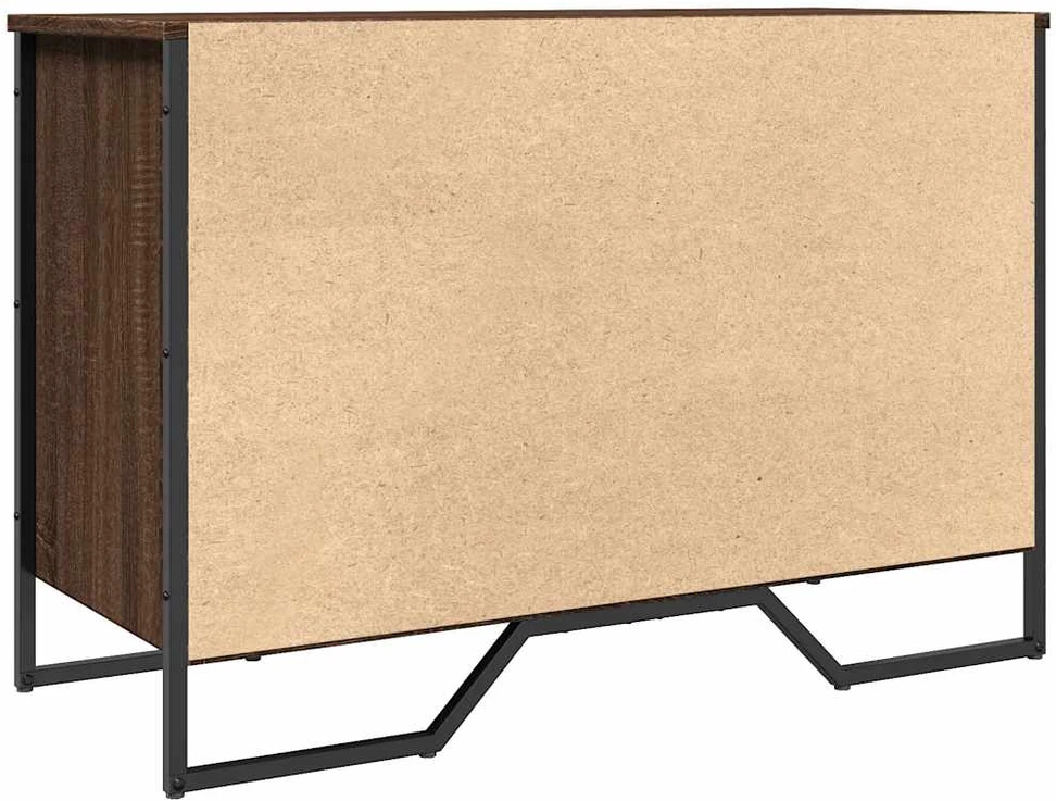Spintelė batams, ruda ąžuolo, 90x38x61,5cm, apdirbta mediena