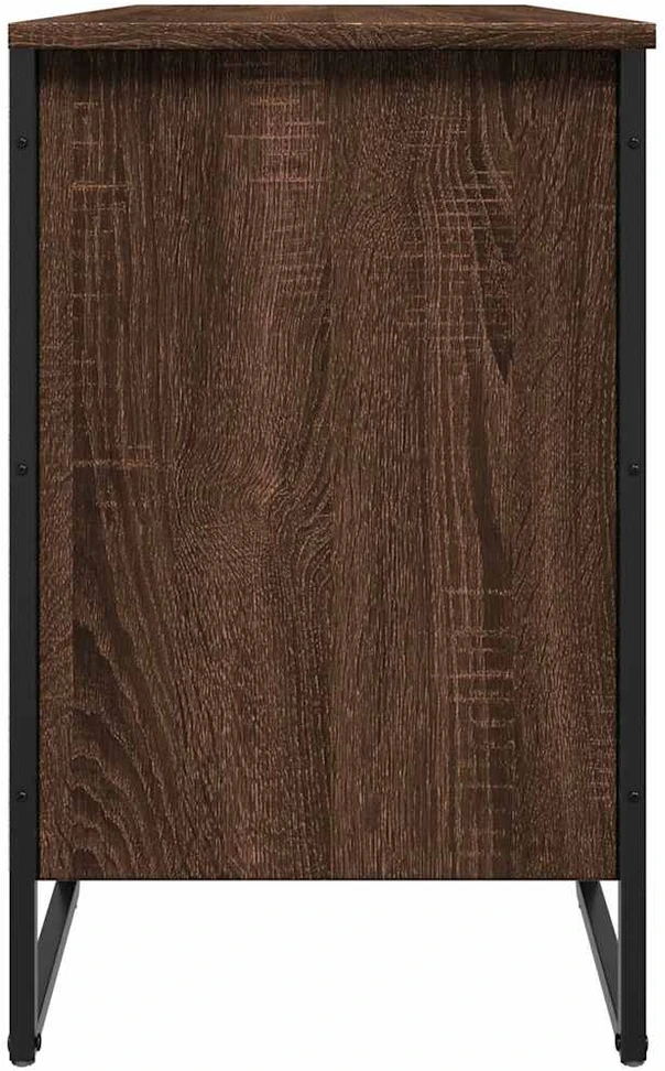 Spintelė batams, ruda ąžuolo, 90x38x61,5cm, apdirbta mediena