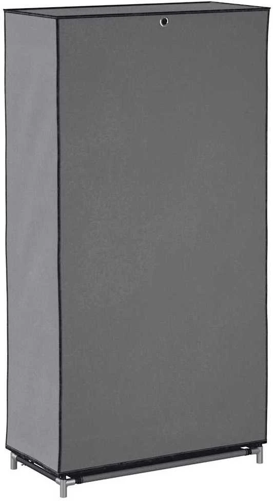 Spintelė batams su apdangalu, pilkos sp., 58x28x106cm, aud.