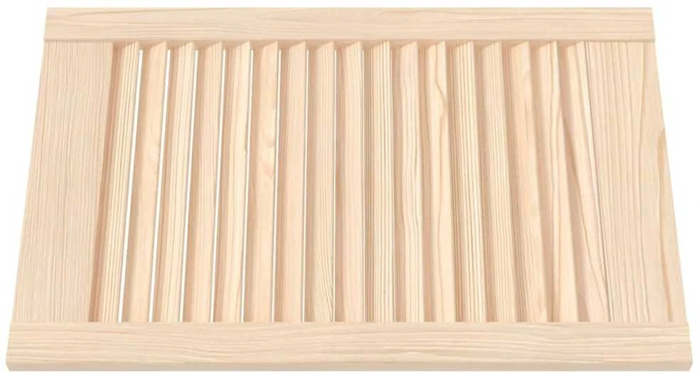 Spintelės durelės, 4vnt., 61,5x39,4cm, pušis, žaliuzių dizaino