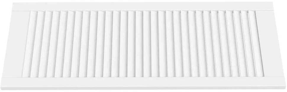 Spintelės durelės, baltos, 99,3x39,4cm, pušis, žaliuzių dizaino