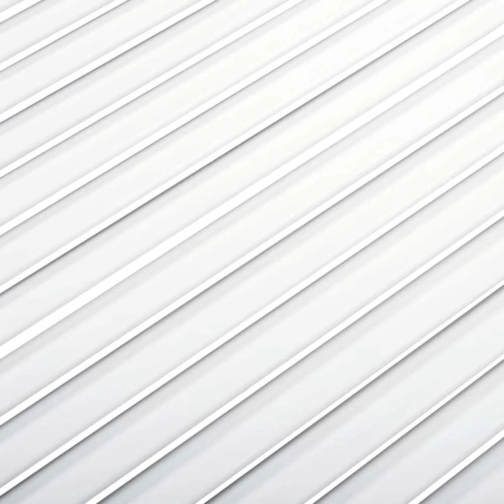 Spintelės durelės, baltos, 99,3x39,4cm, pušis, žaliuzių dizaino