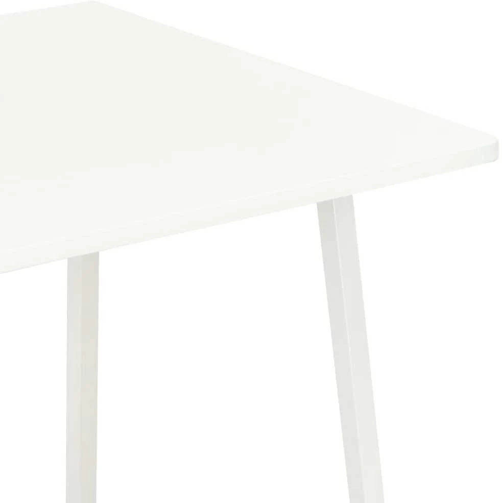Stalas su lentyna, baltos spalvos, 102x50x117cm