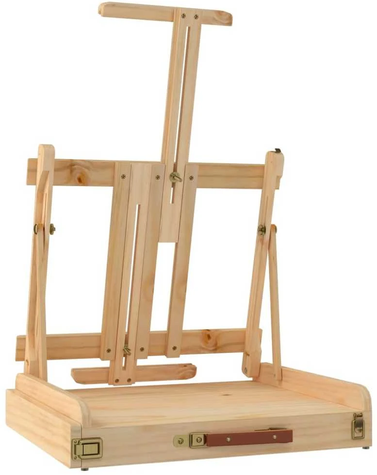 Stalinis molbertas su stalčiumi, 41,5x37x12cm, pušies masyvas