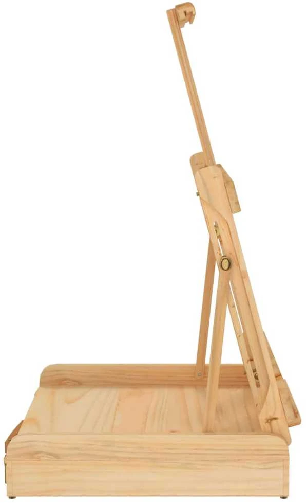 Stalinis molbertas su stalčiumi, 41,5x37x12cm, pušies masyvas