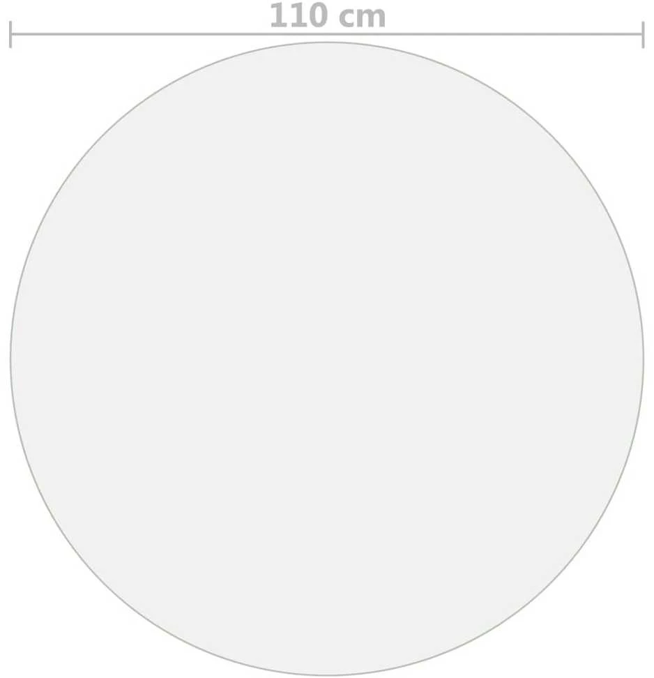 Stalo apsauga, permatoma, 110cm skersmens, 2mm, PVC