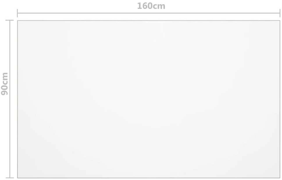 Stalo apsauga, permatoma, 160x90cm, 2mm, PVC