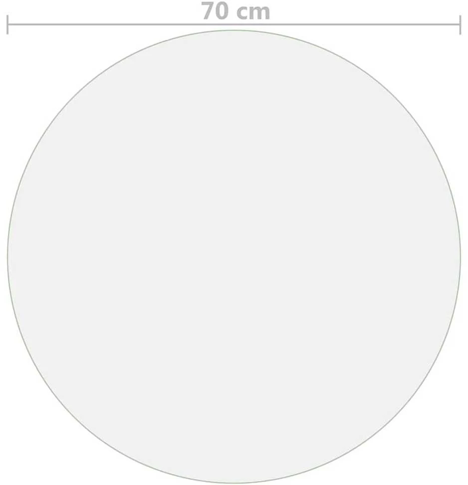 Stalo apsauga, permatoma, 70cm skersmens, 2mm, PVC