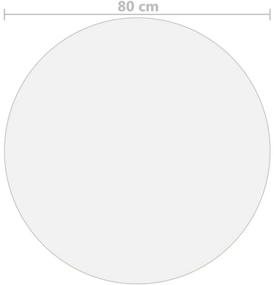 Stalo apsauga, permatoma, 80cm skersmens, 2mm, PVC