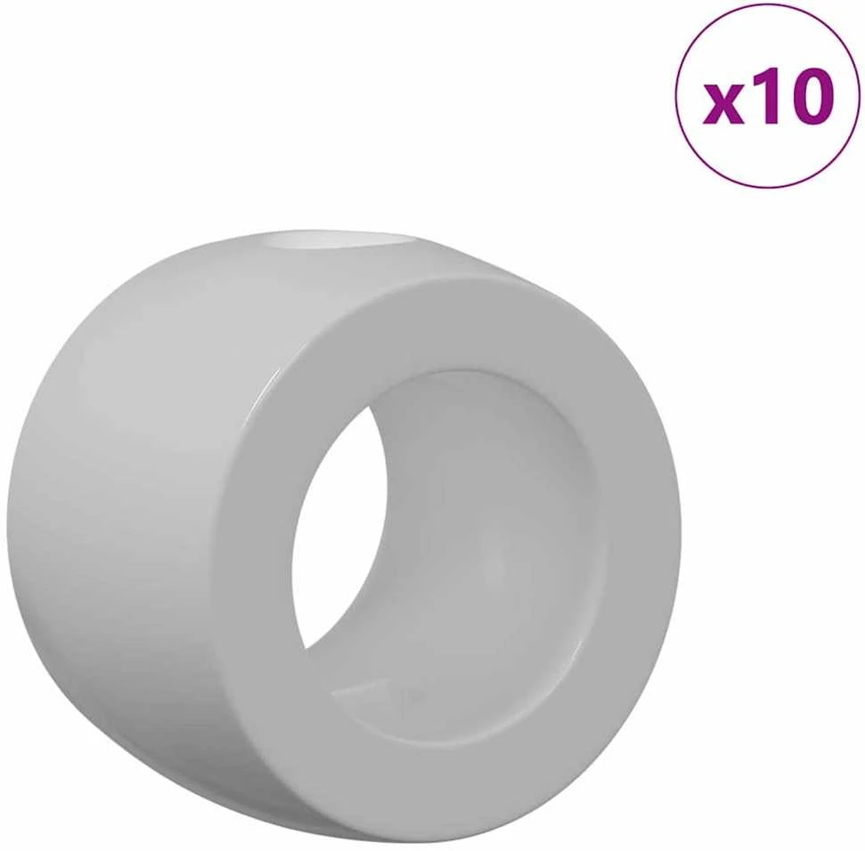 Stalo futbolo guoliai 10 vnt. Juoda 3 x 3 x 2,1 cm PP