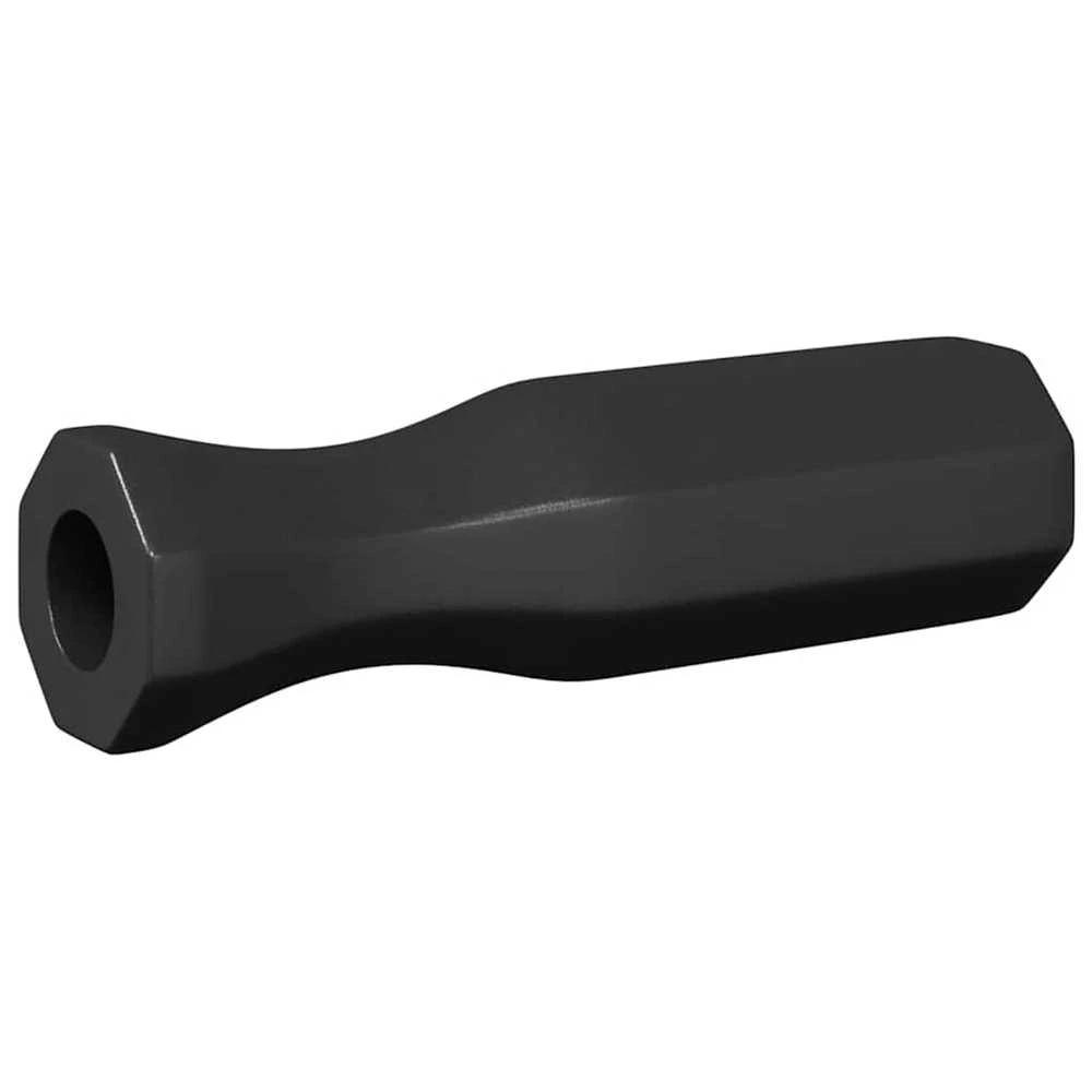 Stalo futbolo rankenos 10 vnt. Juodas 3,1 x 3,1 x 17,8 cm PP